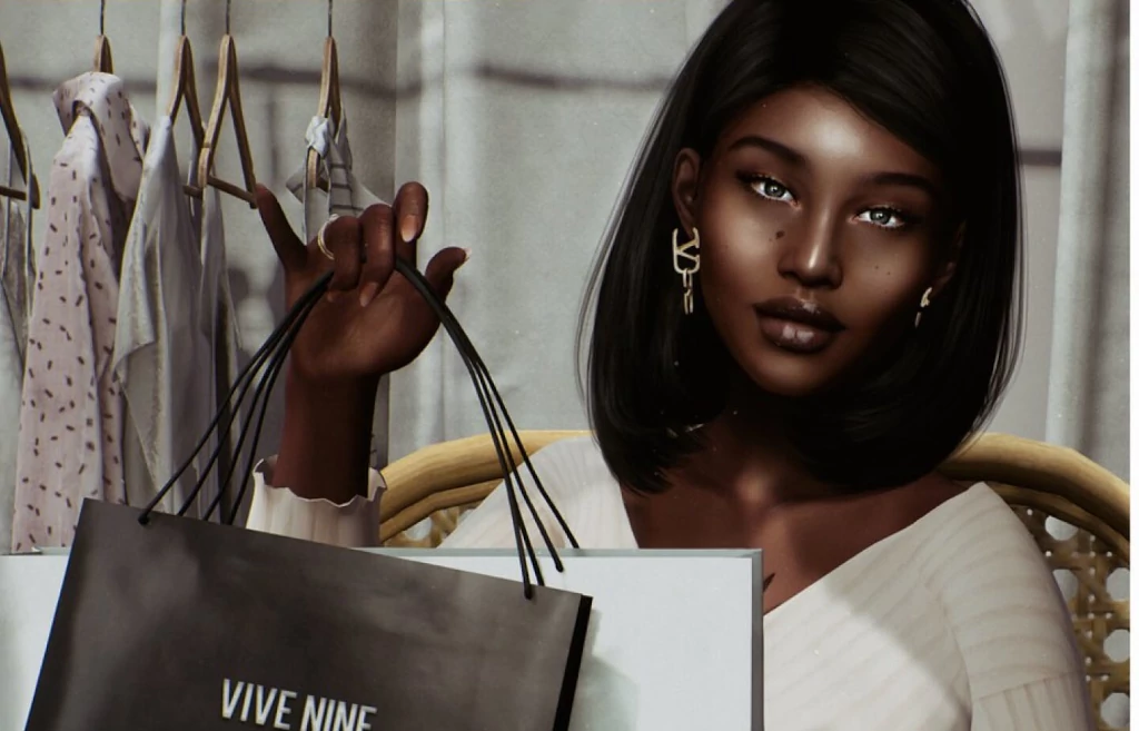 Avatar created inside the platform Second Life.