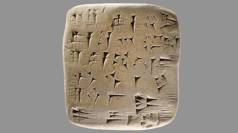 Tabuleta de argila de 2041 antes da era comum. O documento é um registro de pessoas que trabalhavam em uma região agrícola onde hoje fica o Iraque. Tabuleta de argila de 2041 antes da era comum. O documento é um registro de pessoas que trabalhavam em uma região agrícola onde hoje fica o Iraque.