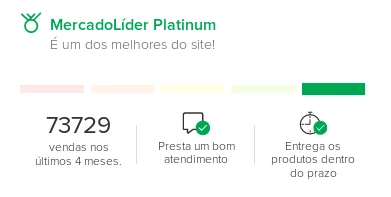 Selo de confiança de uma loja no Mercado Livre. Selo de confiança de uma loja no Mercado Livre.