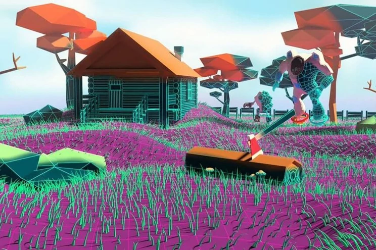 Espaço virtual no mundo online Decentraland. Espaço virtual no mundo online Decentraland.