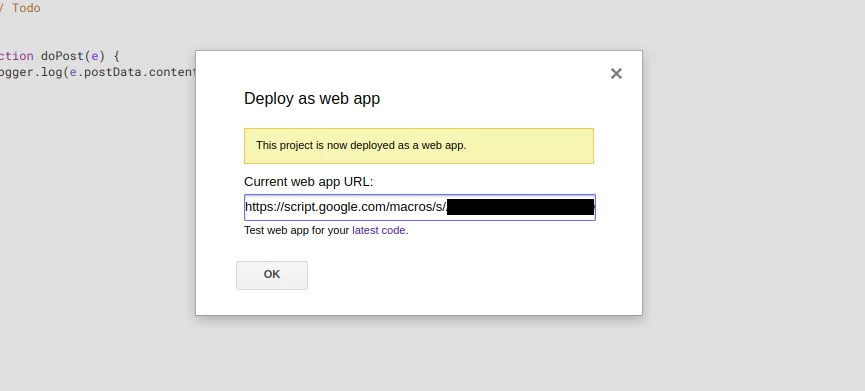 Tela de web app publicado com o endereço público em Agosto de 2018. Tela de web app publicado com o endereço público em Agosto de 2018.