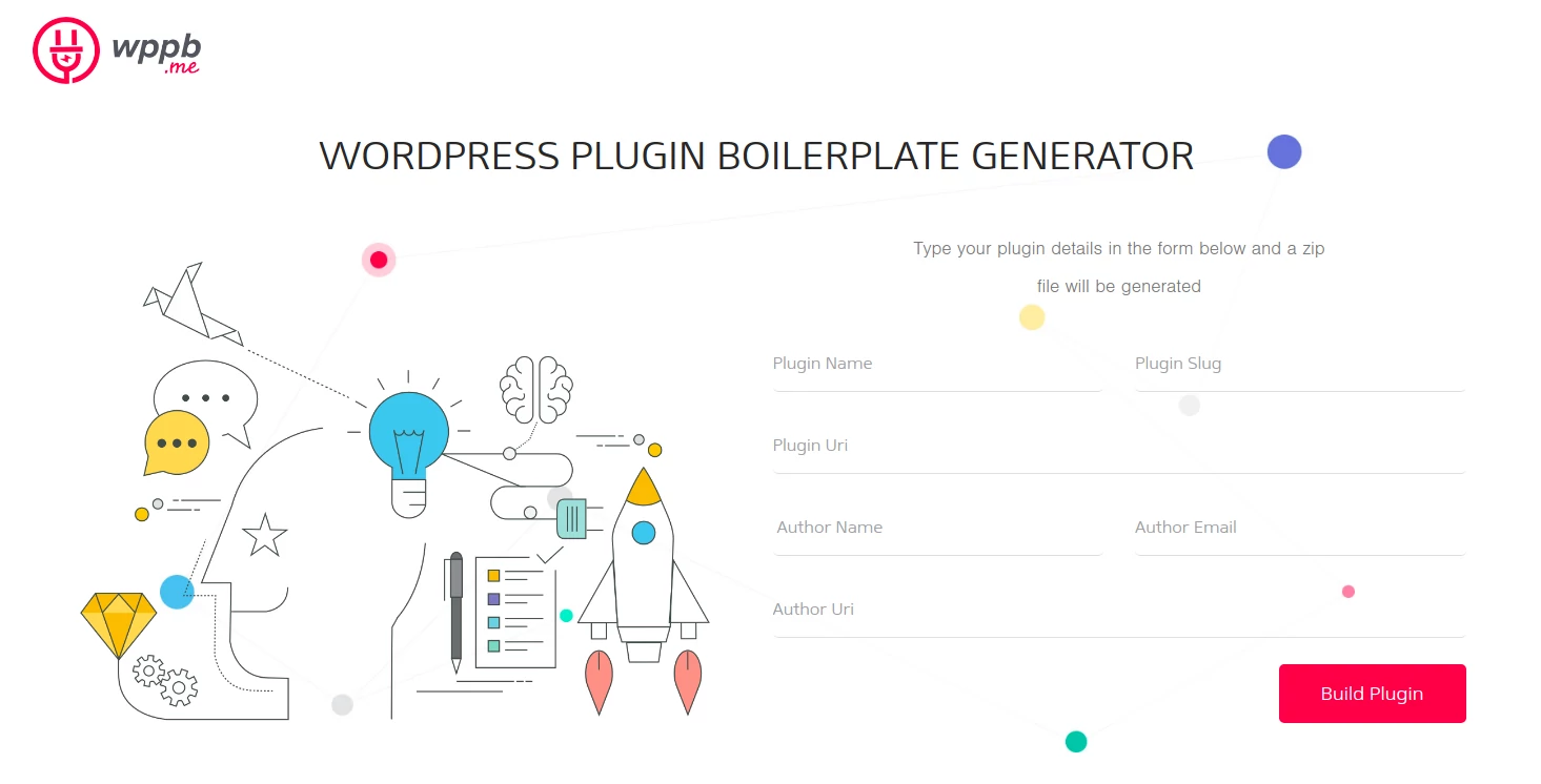 Página inicial do boilerplate wppb.